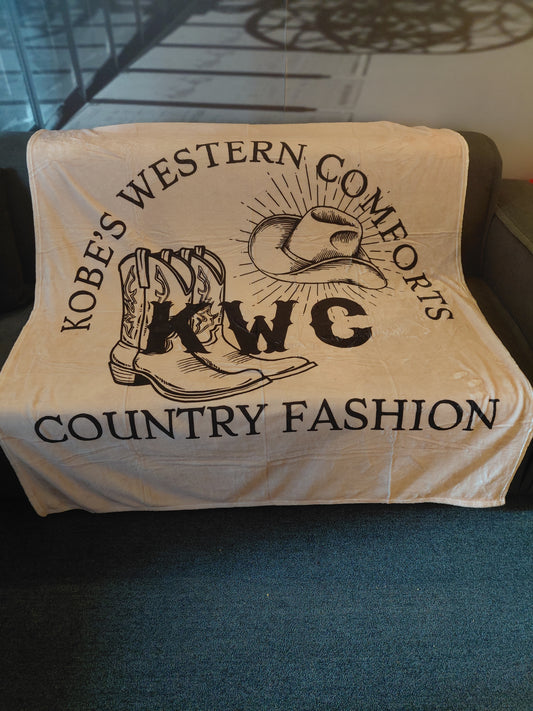 kwc flannel throw Blanket